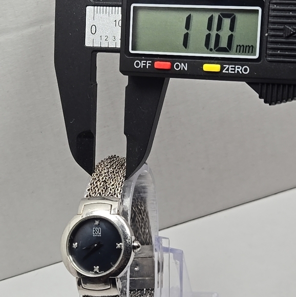 ESQ By Movado Swiss Watch New Battery Womens Quartz Stainless Steel Analog 23mm - Picture 6 of 10